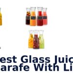 best glass juice carafe with lid