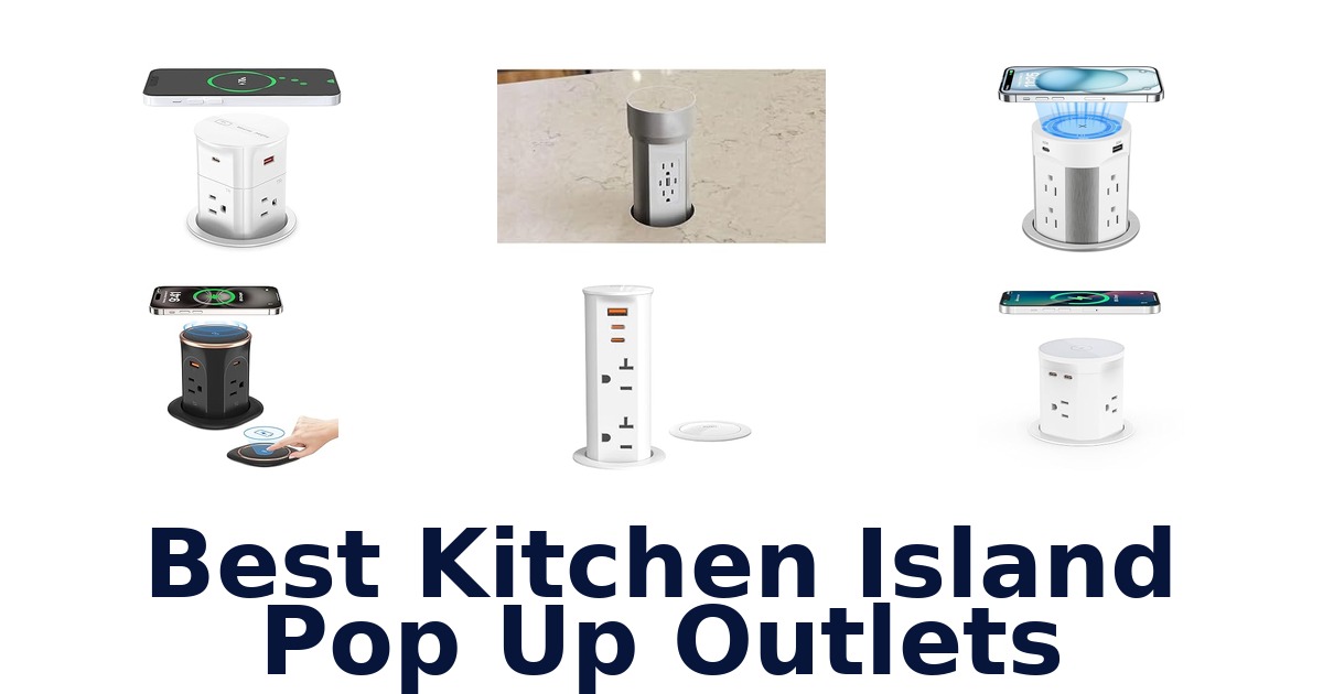 best kitchen island pop up outlets