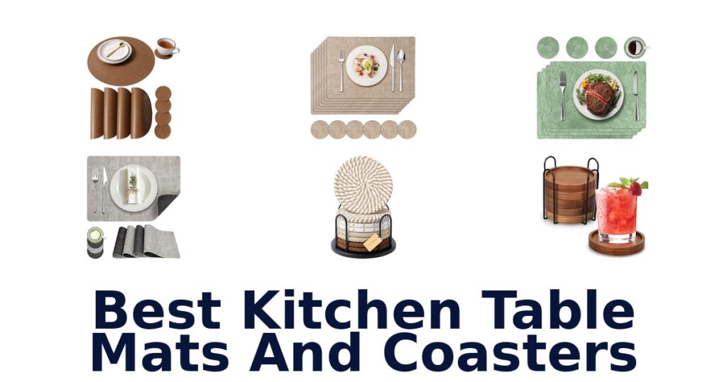 best kitchen table mats and coasters