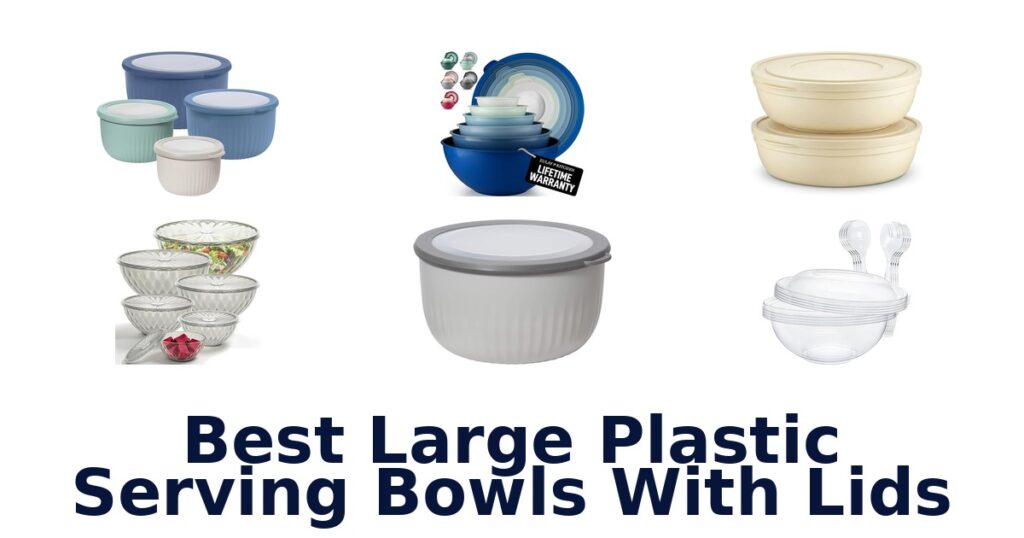 best large plastic serving bowls with lids