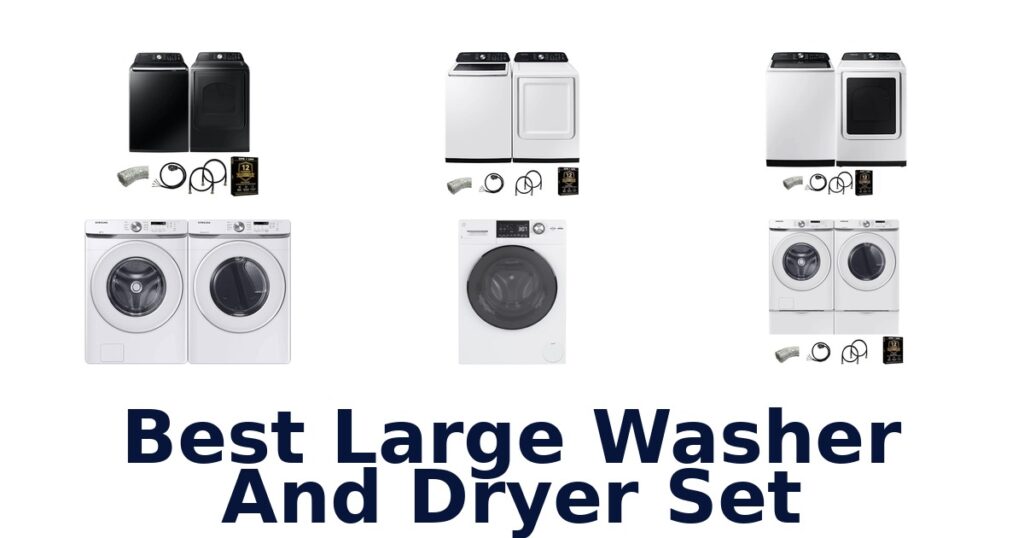 best large washer and dryer set