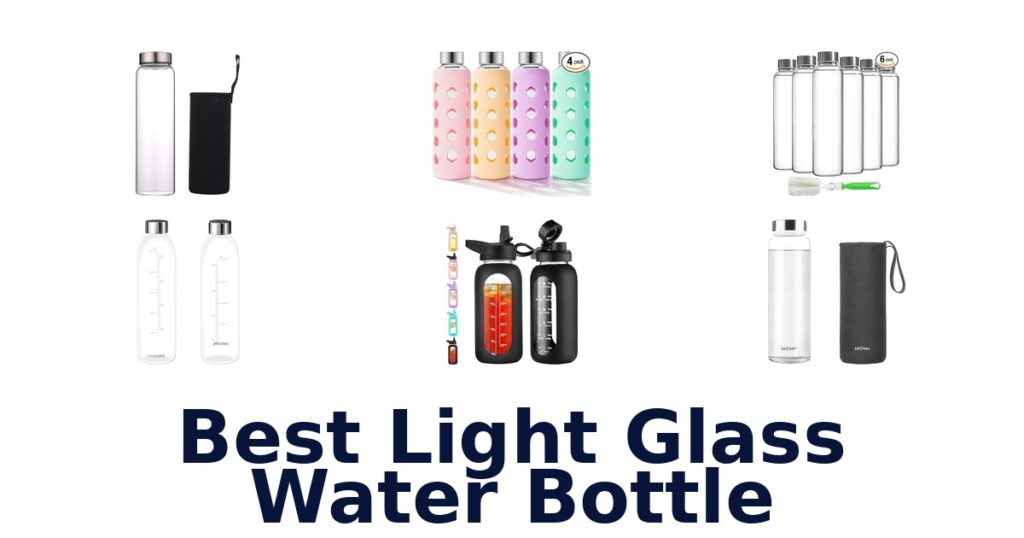 best light glass water bottle