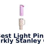 best light pink sparkly stanley cup