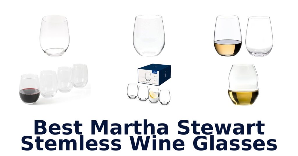 best martha stewart stemless wine glasses
