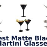 best matte black martini glasses