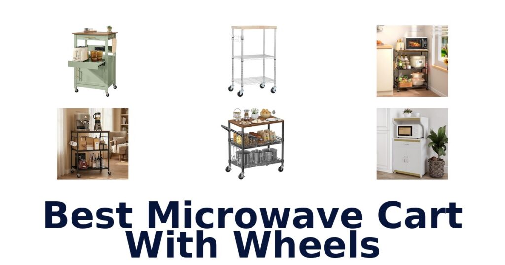 best microwave cart with wheels