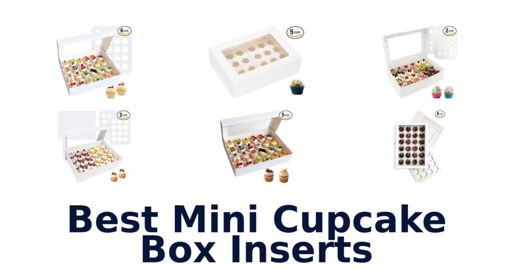 best mini cupcake box inserts