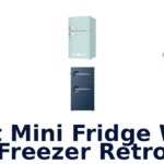 best mini fridge with freezer retro
