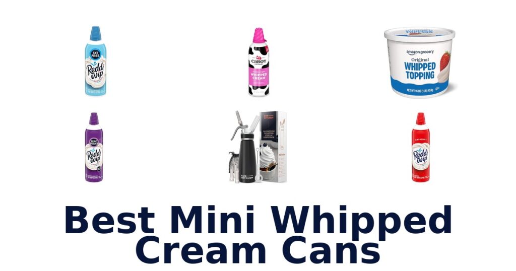 best mini whipped cream cans