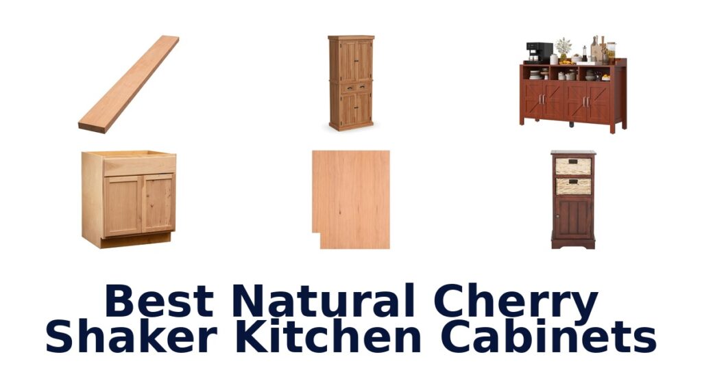 best natural cherry shaker kitchen cabinets