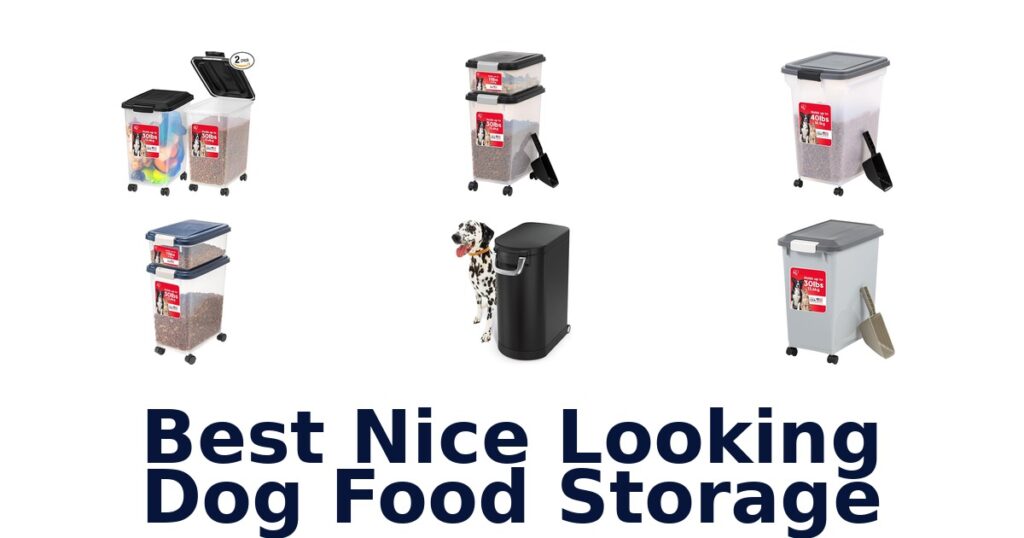 best nice looking dog food storage