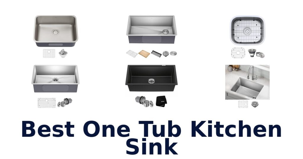 best one tub kitchen sink