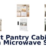 best pantry cabinet with microwave shelf