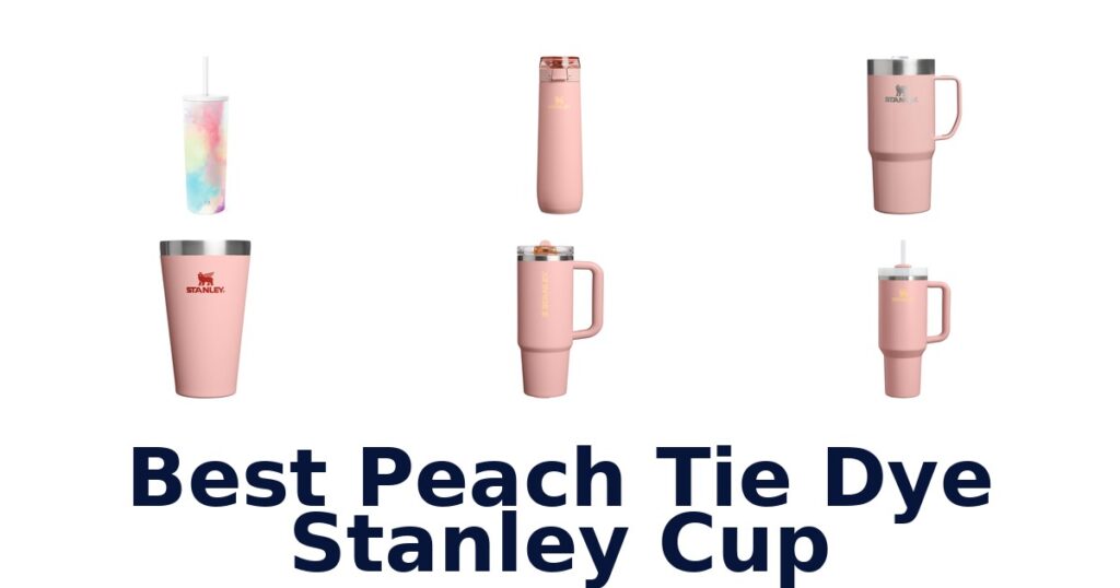 best peach tie dye stanley cup