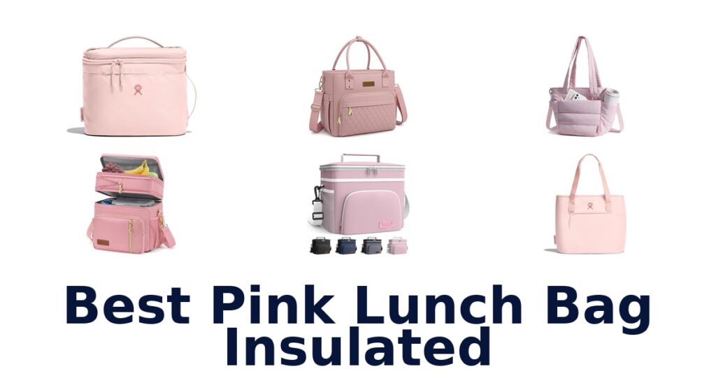 best pink lunch bag insulated