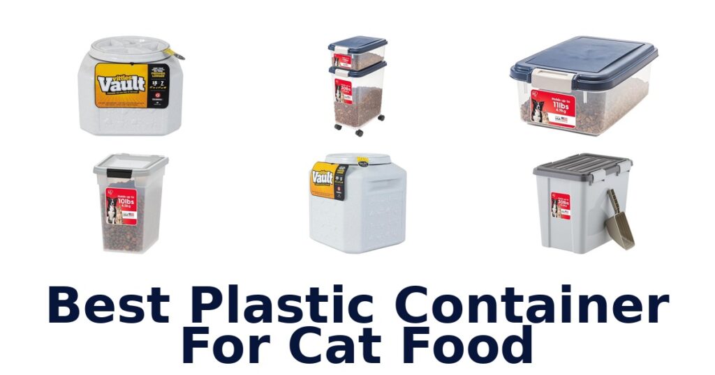 best plastic container for cat food