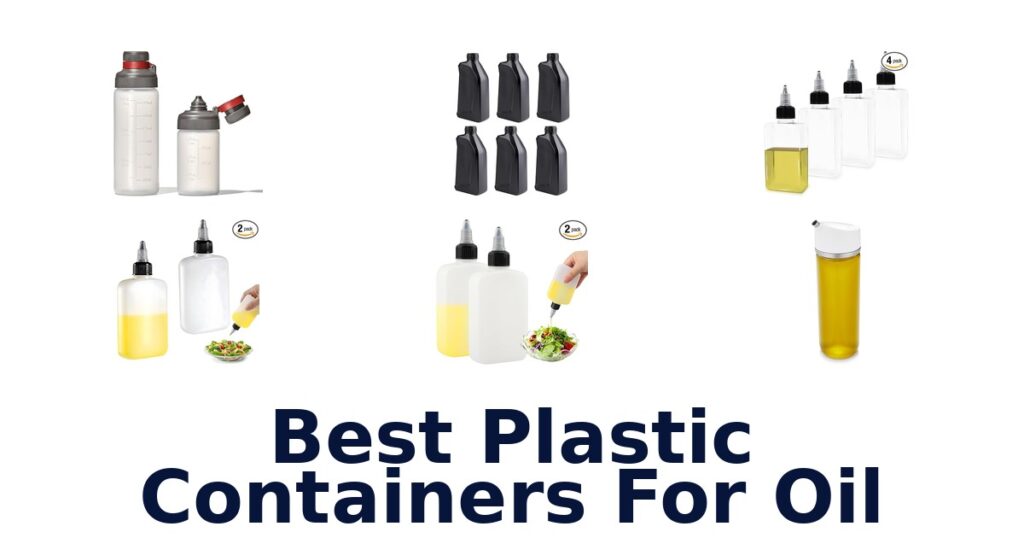 best plastic containers for oil
