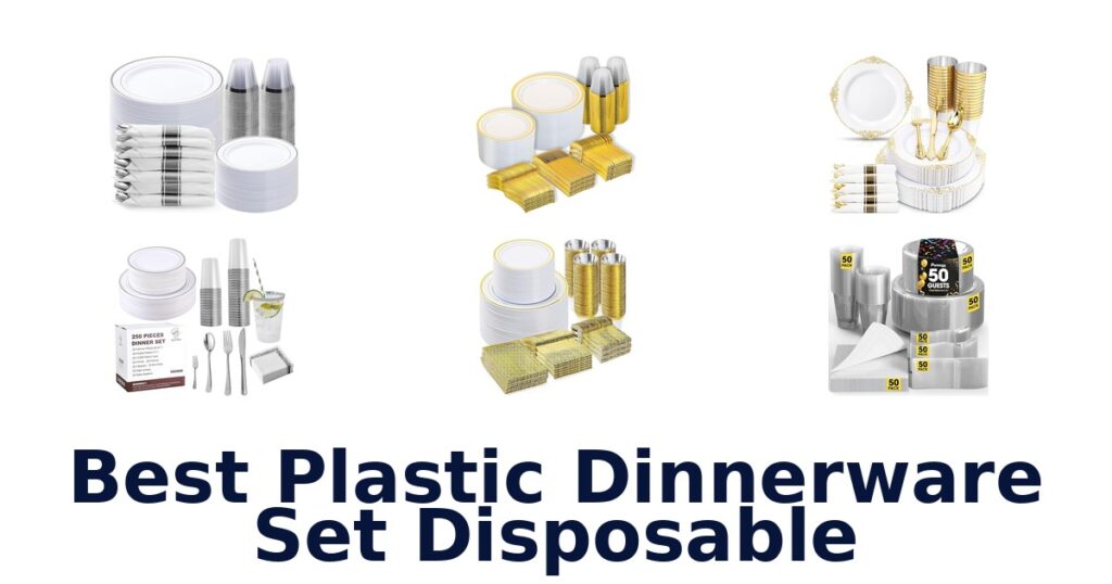best plastic dinnerware set disposable