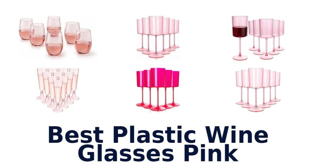 best plastic wine glasses pink
