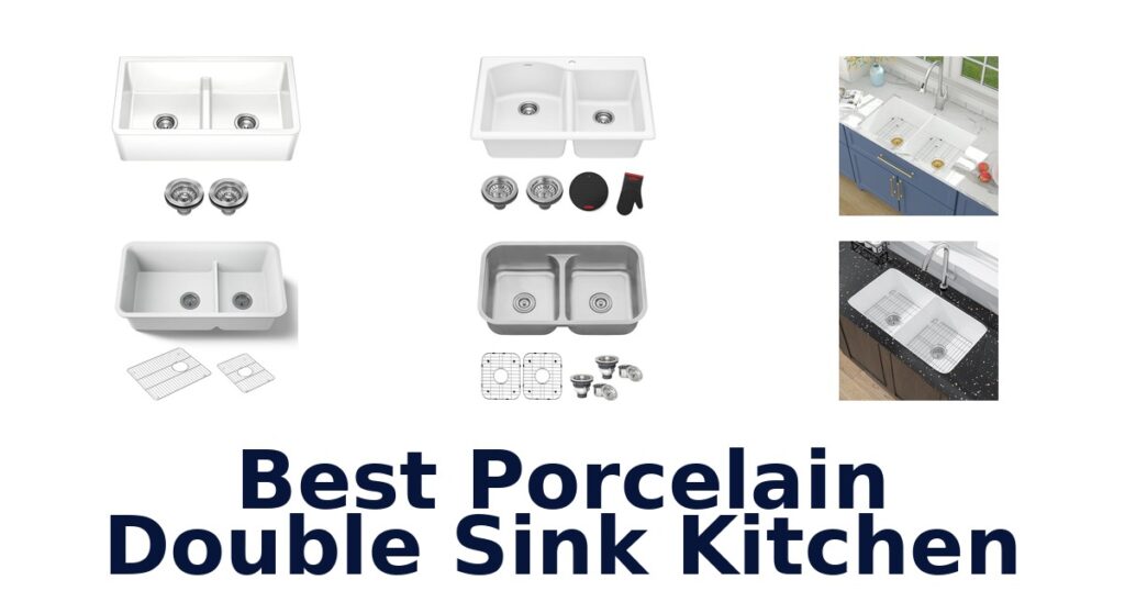 best porcelain double sink kitchen