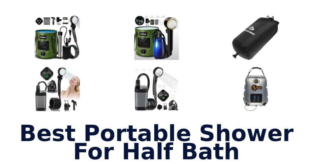 best portable shower for half bath