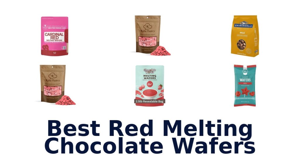 best red melting chocolate wafers