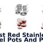 best red stainless steel pots and pans