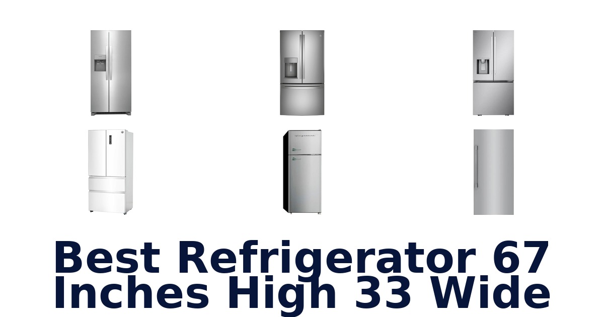 best refrigerator 67 inches high 33 wide