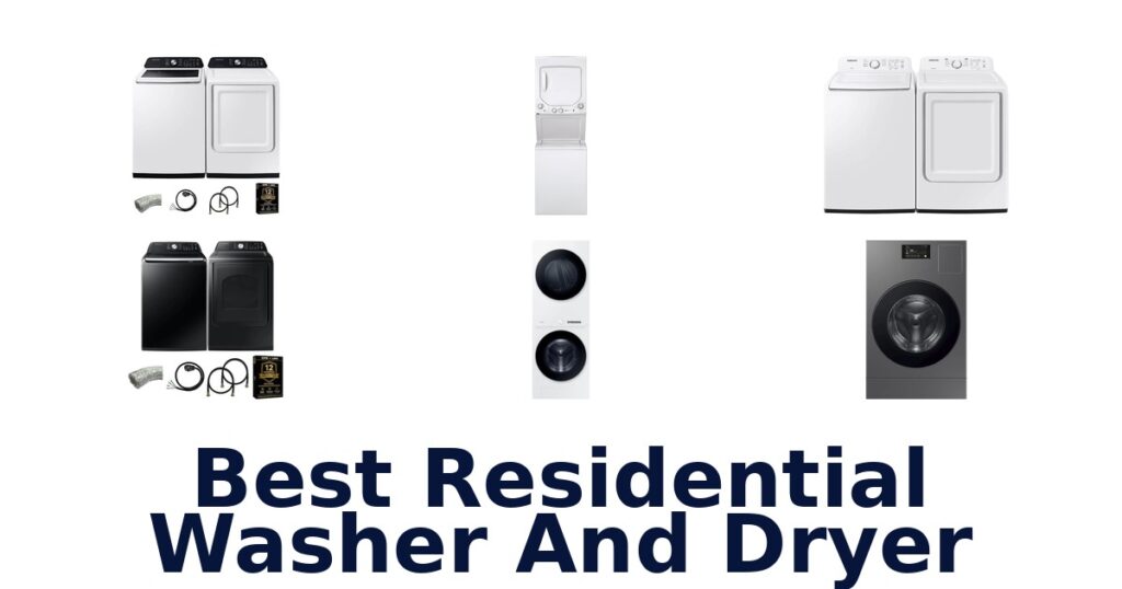 best residential washer and dryer