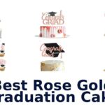 best rose gold graduation cake