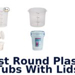 best round plastic tubs with lids