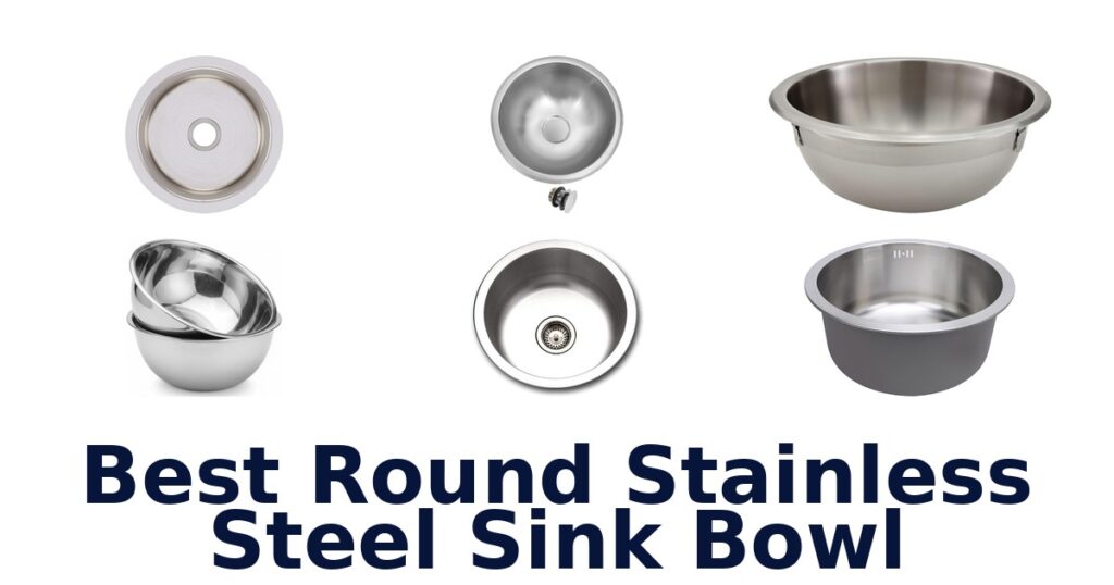 best round stainless steel sink bowl