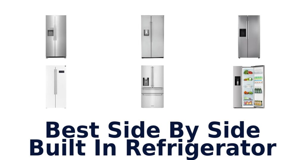 best side by side built in refrigerator