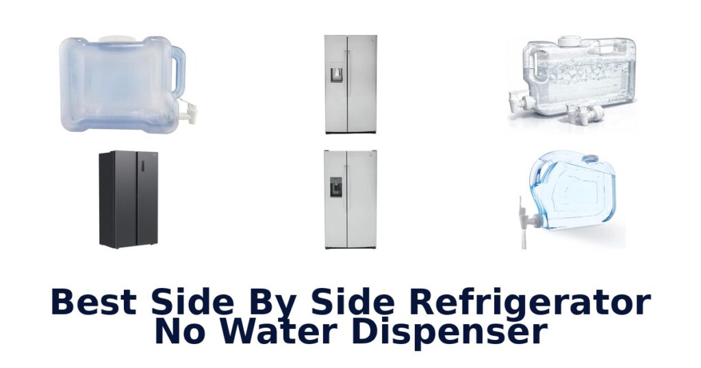 best side by side refrigerator no water dispenser