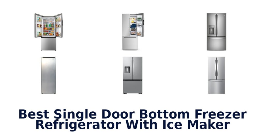 best single door bottom freezer refrigerator with ice maker