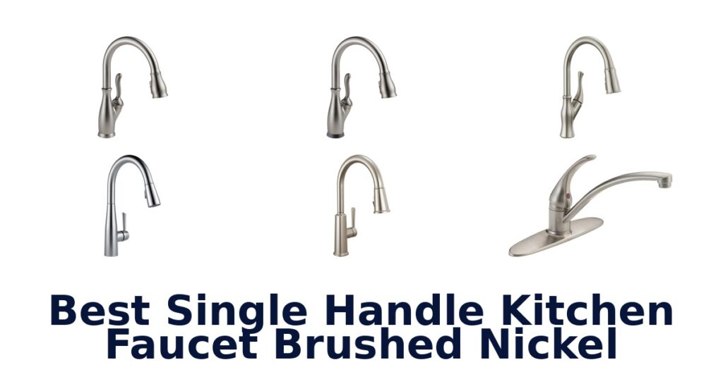best single handle kitchen faucet brushed nickel