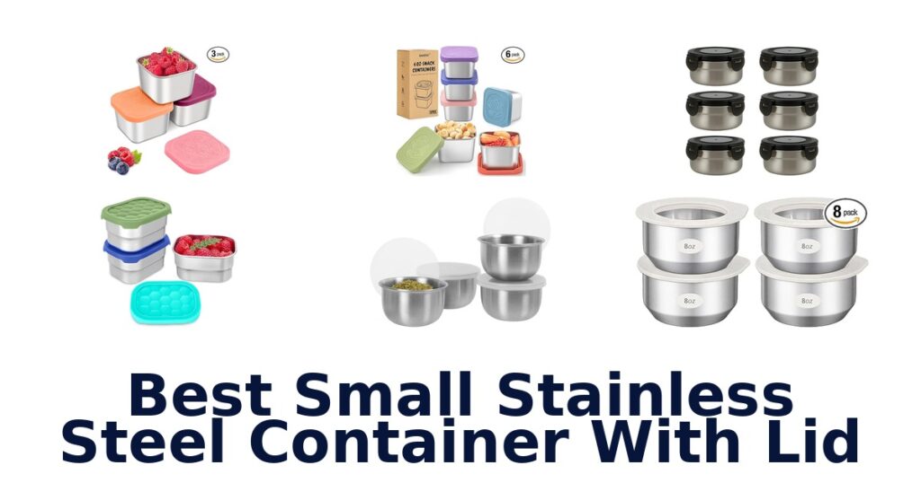 best small stainless steel container with lid