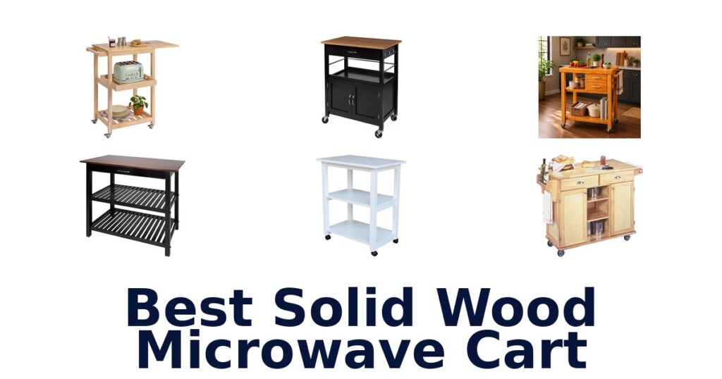 best solid wood microwave cart