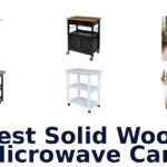 best solid wood microwave cart