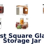 best square glass storage jar