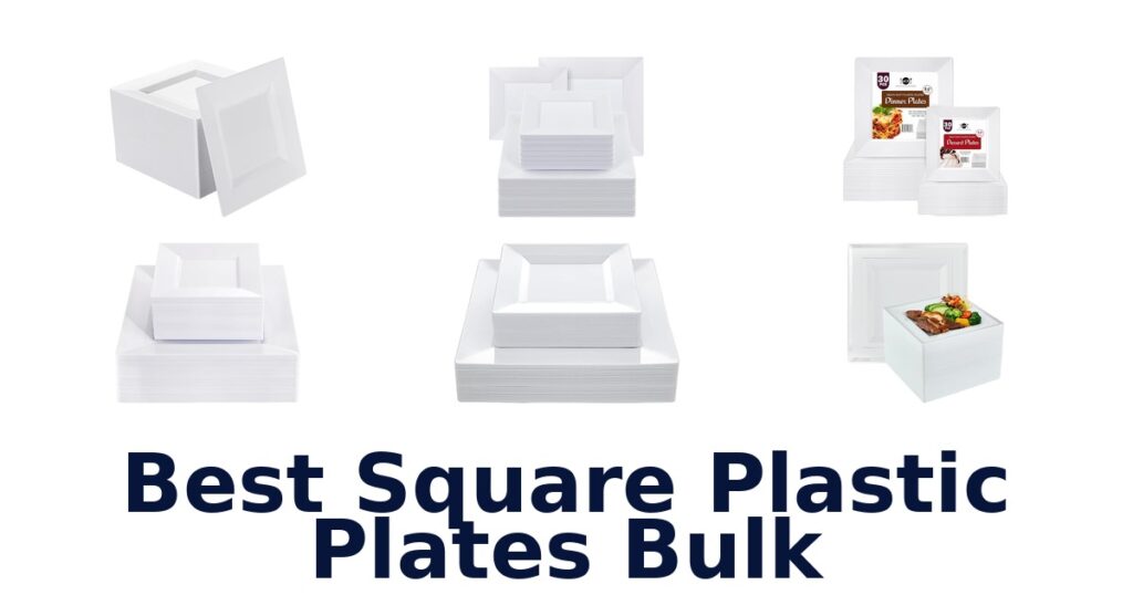 best square plastic plates bulk