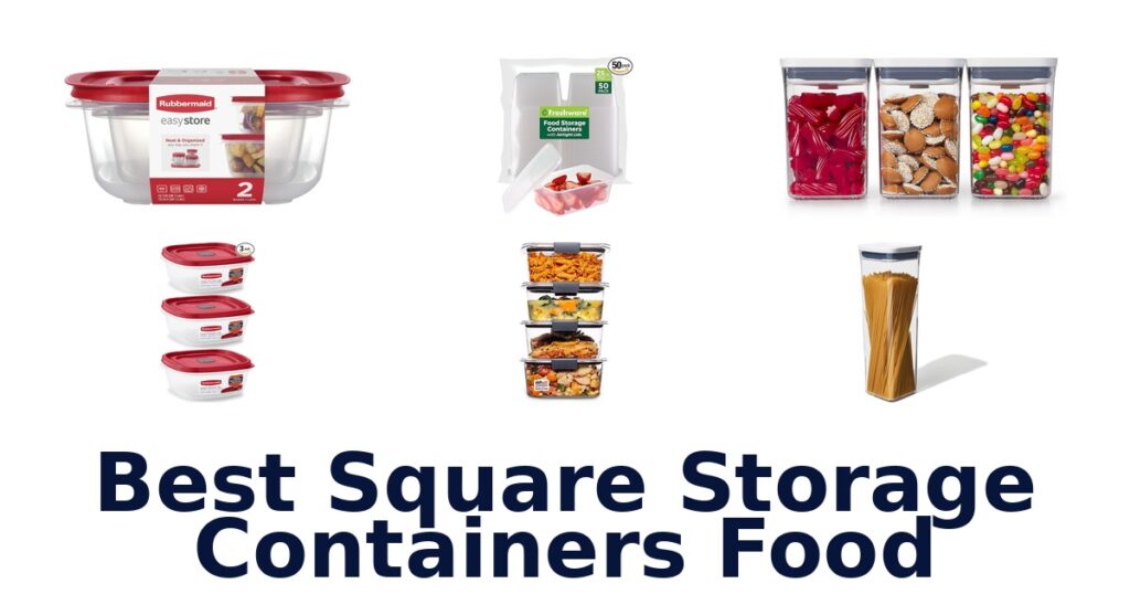 best square storage containers food