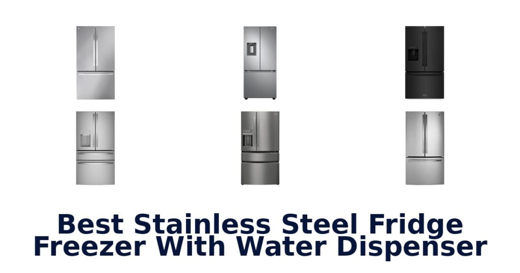 best stainless steel fridge freezer with water dispenser