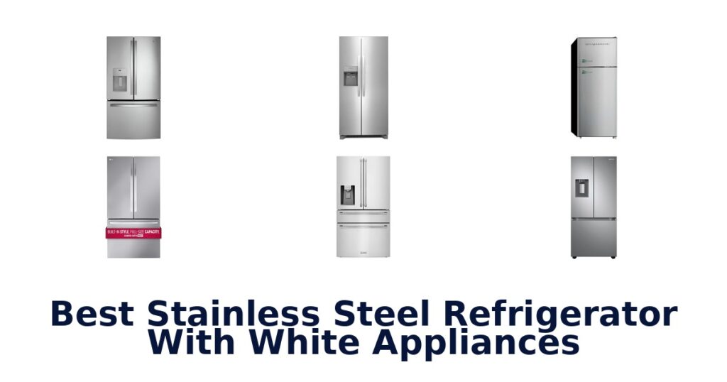 best stainless steel refrigerator with white appliances