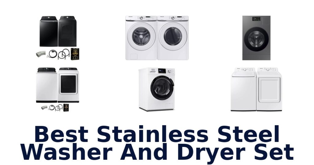 best stainless steel washer and dryer set
