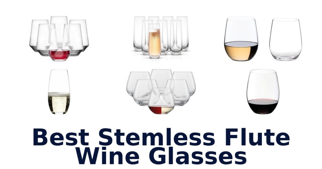 best stemless flute wine glasses