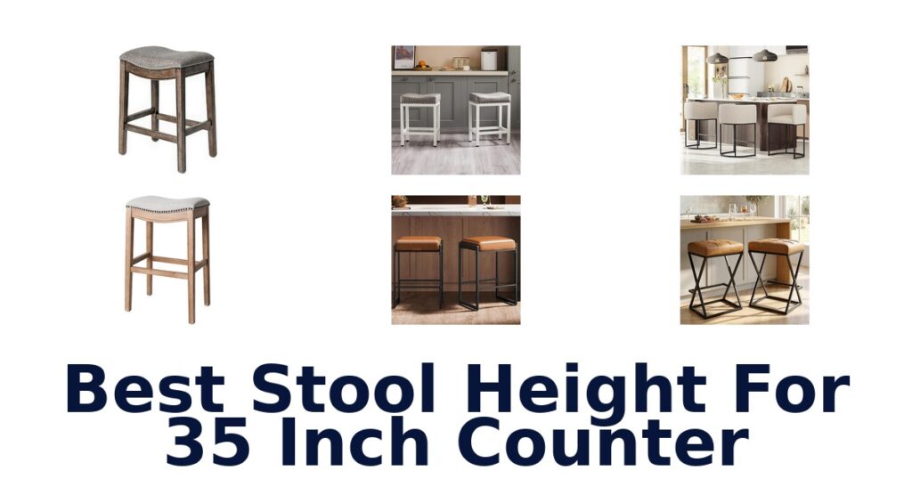 best stool height for 35 inch counter