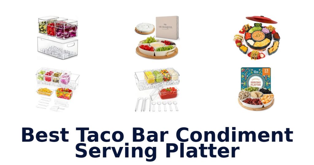 best taco bar condiment serving platter