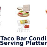 best taco bar condiment serving platter