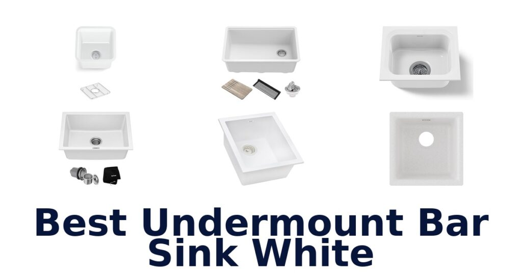 best undermount bar sink white